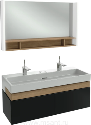 Мебель для ванной Jacob Delafon Terrace 120 черный лак