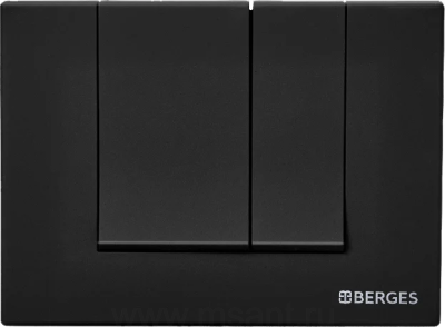 Кнопка смыва Berges Novum S5 чёрный, матовый