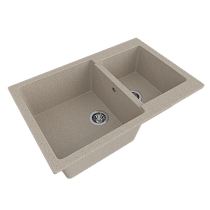 Мойкa MIXLINE ML-GMS13 СТАНДАРТ двухчашевая, песочный (302), 767*502*190мм