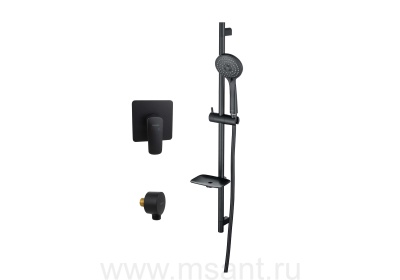 Комплект для душа Aquatek Вега AQ1076MB 3 в 1 AQ1066MB+AQ2454MB+AQ2011MB