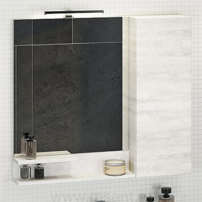 Зеркало Comforty Верона 90 дуб белый