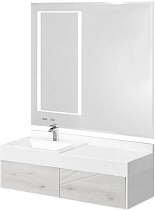 Мебель для ванной AQUATON Сакура 120 L, ольха наварра, белая