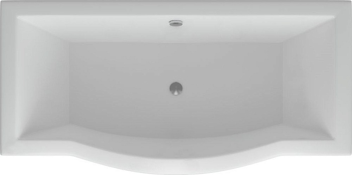 Акриловая ванна Акватек Гелиос 180x90, с каркасом, сливом-переливом, без экрана