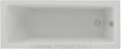 Акриловая ванна Акватек Либра New 160x70, с каркасом, фронтальным экраном, сливом-переливом (справа)