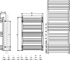 Полотенцесушитель электрический Terma Pola 50x118 хром, подключение правое, 300W