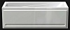 Акриловая ванна Акватек Либра 170x70, с каркасом, фронтальным экраном, сливом-переливом (слева)