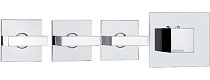 Термостат Bossini Rectangular 3 Outlets LP Z033205 для ванны с душем, хром