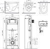 Комплект унитаз с инсталляцией AM.PM Spirit V2.0 IS48051.701700 с сиденьем микролифт