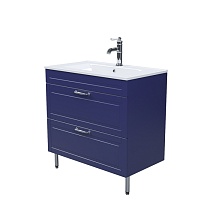 Тумба с умывальником, напольная, 80 см, синий, Oxford, IDDIS, OXF80N0i95K подходит умыв. 0138000i28