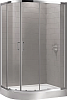 Душевой уголок Cezares ECO-O-RH-2-100/80-C-Cr стекло прозрачное