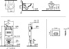 Комплект VitrA S20 9004B003-7202 подвесной унитаз + инсталляция + кнопка