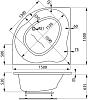 Акриловая ванна Vagnerplast Plejada 150х150
