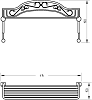 Полка Migliore Complementi ML.COM-50.701.CR хром
