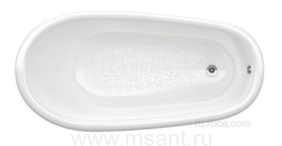Чугунная ванна Roca Carmen anti-slip 234250008 160х80см + ножки, медная