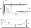 Акриловая ванна AM.PM Gem160x70 W90A-160-070W-A