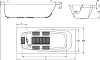Стальная ванна Atlantica B80J handles BLB 180X80
