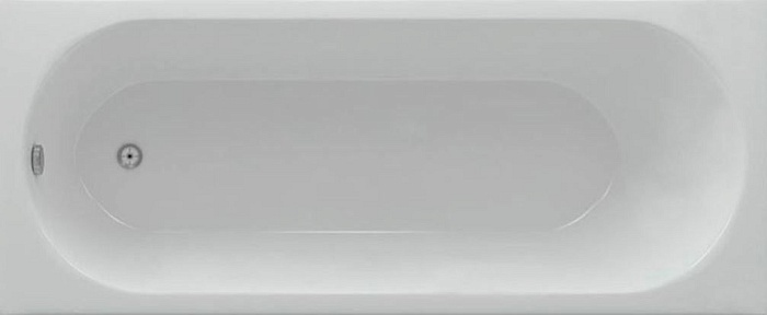 Акриловая ванна Акватек Оберон 170x70, с каркасом, сливом-переливом, без фронтального экрана