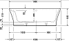 Ванна из искусственного камня Duravit Cape Cod 190x90