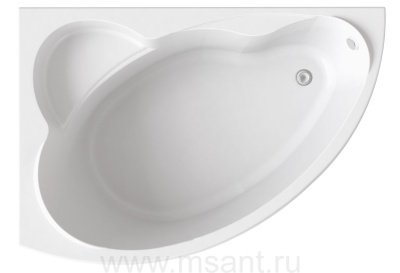 Акриловая ванна BAS Лагуна 170x110 L на каркасе
