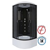 Душевая кабина Niagara Classic NG-6508-14G (90х90х215) высокий поддон(40см),черный,стекло тонированное