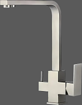 Смеситель для кухни Haiba HB76803-2 сталь