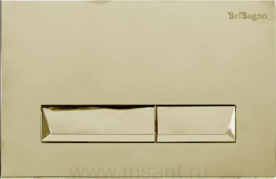 Кнопка смыва BelBagno Marmi BB013-MR-ORO золото