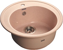 Мойка кухонная GranFest Rondo GF-R510 светло-розовая