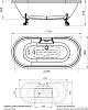 Акриловая ванна Radomir Леонесса 175x80 на ножках 