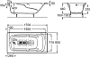 Чугунная ванна Roca Ming 2302G000R 170x85см, с отверстиями для ручек