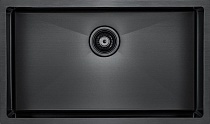 Мойка кухонная Paulmark Koher PM807444-GM вороненая сталь