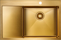 Мойка кухонная Paulmark Elde PM807851-BGR R, золото