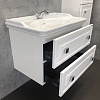 Тумба Comforty Феррара 80, подвесная, белая с раковиной 50180
