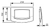 Кнопка смыва Tece Ambia 9240140 белая антибактериальная