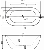 Акриловая ванна BelBagno BB27 150x80