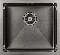Мойка кухонная Paulmark Marx PM214844-GM вороненая сталь