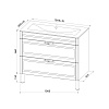 Тумба с умывальником, напольная, 100 см, белая, Oxford, IDDIS, OXF10W1i95K