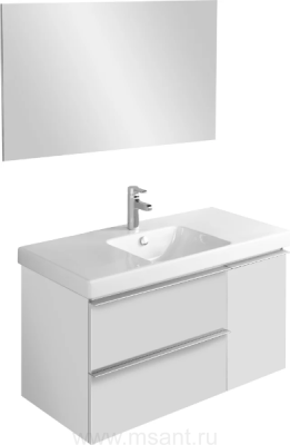 Мебель для ванной Jacob Delafon Odeon Up EB891RU-J5 белый блестящий, 2 ящика, 1 дверца
