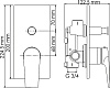 Смеситель Bravat Phillis F556101C-2-ENG на борт ванны