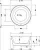 Акриловая ванна Duravit White Tulip 700470000000000 140x140