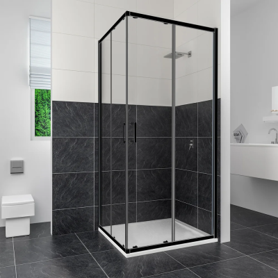 Душевой уголок RGW Classic CL-34 90х90, профиль черный
