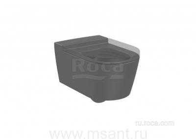 Чаша Roca Inspira Round подвесная 560, Rimless, оникс 346527640