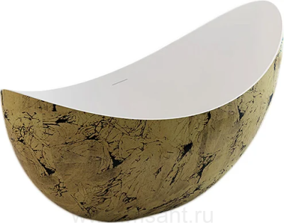 Акриловая ванна Abber AB9333Gold 180x80