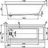 Акриловая ванна Vagnerplast Cavallo 160x70 ультра белый