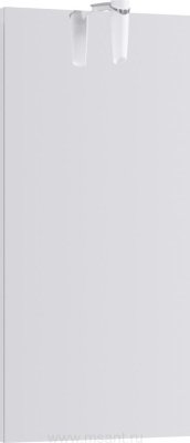 Зеркало Aqwella Leon MP 40 белое, со светильником