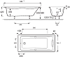 Акриловая ванна Jacob Delafon Odeon Up E6060RU-00 150x70