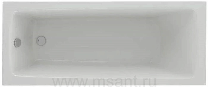 Акриловая ванна Aquatek Либра New 150х70, с каркасом, фронтальным экраном, сливом-переливом (слева)