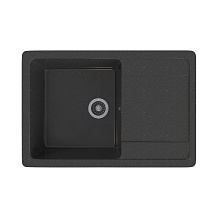 Мойкa MIXLINE ML-GMS15 СТАНДАРТ с крылом, черный (308), 640*505*185мм