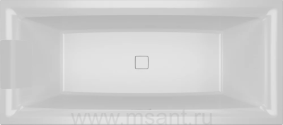 Акриловая ванна Riho Still Square 170x75 подголовник слева