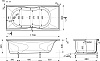 Ванна из искусственного камня Эстет Бета 170x80