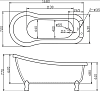 Акриловая ванна BelBagno BB20 1700 170x70